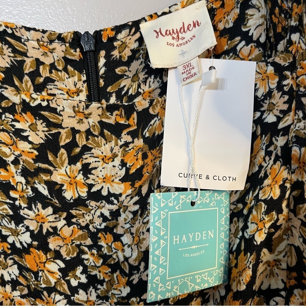 Hayden Belted Ruffle Shoulder Jumpsuit Size 3X - Picture 9 of 12